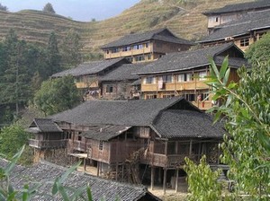 Wooden Houses at Longsheng