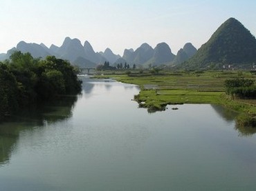 View of the Yulong from the Dragon Bridge